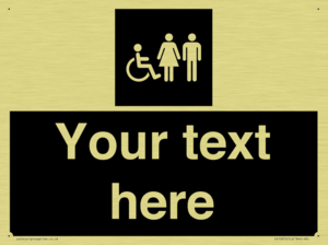 Custom information: black panel disabled female and male